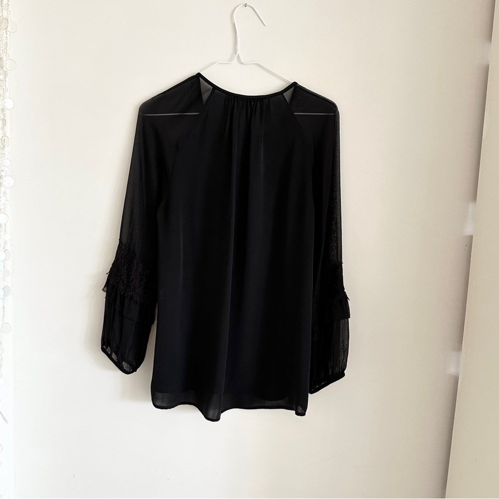DVF • Taylor Silk + Lace Blouse - Picture 3 of 7